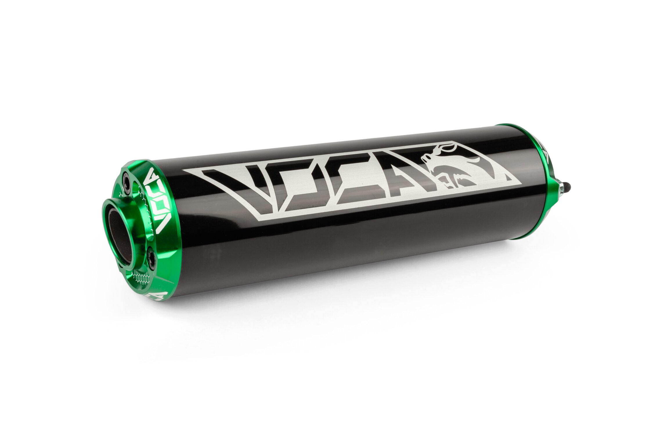 Image of Endschalldämpfer Voca Alu CNC schwarz / grün