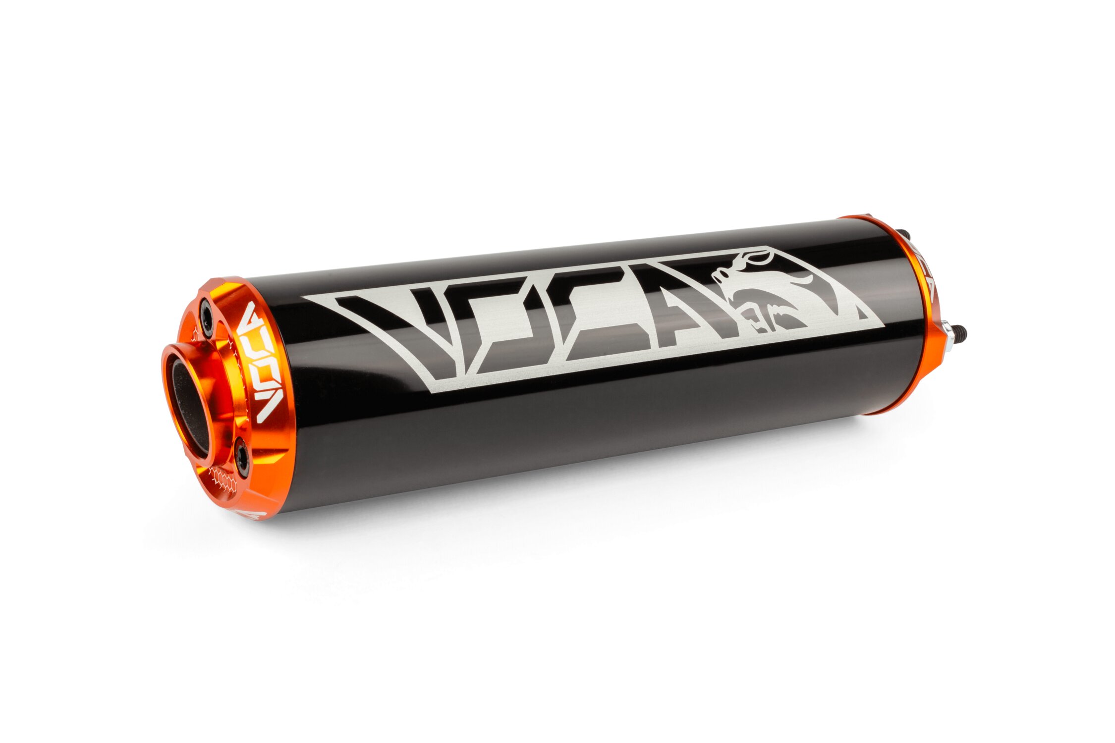 Image of Endschalldämpfer Voca Alu CNC schwarz / orange