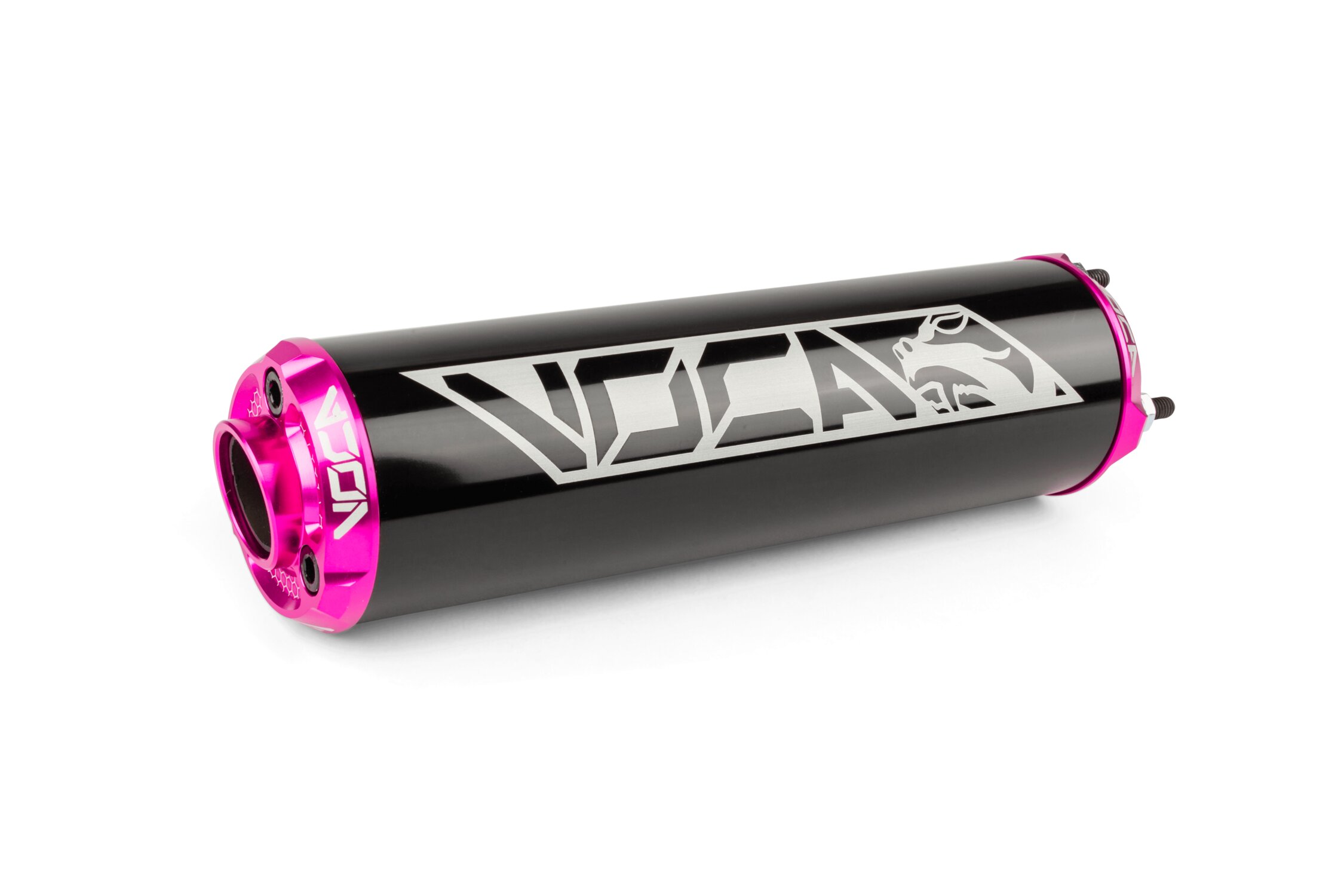 Image of Endschalldämpfer Voca Alu CNC schwarz / pink