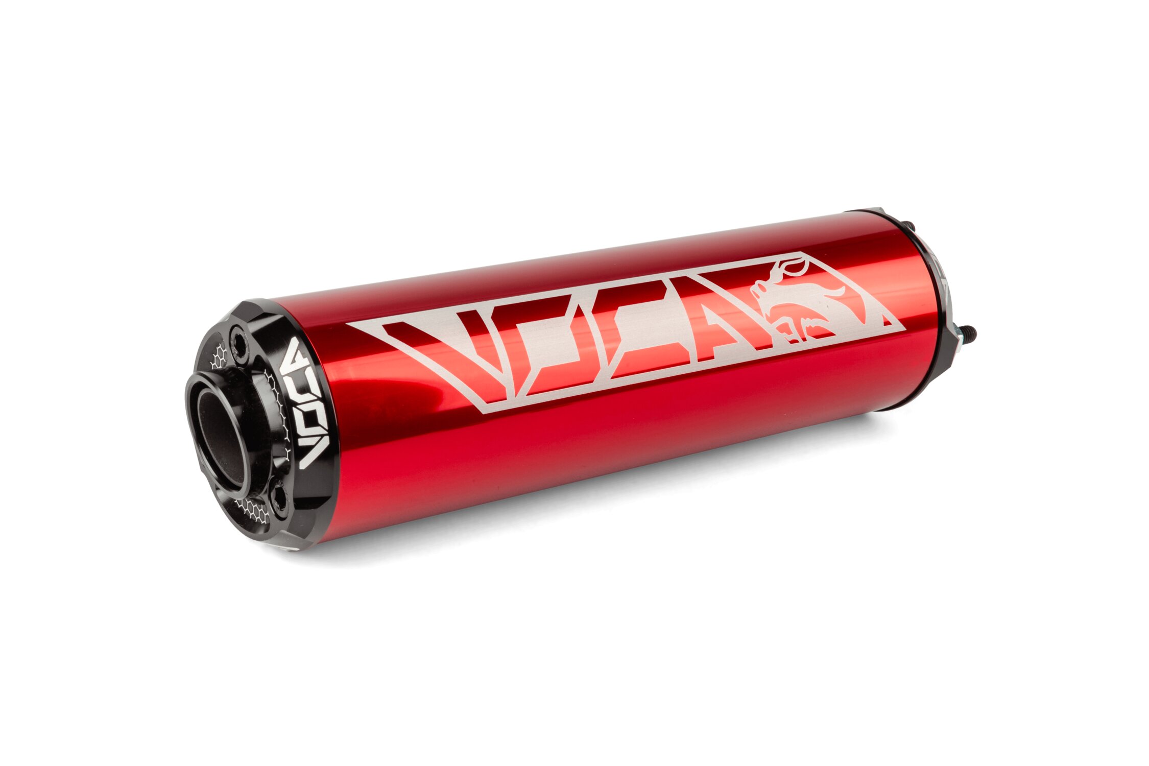 Image of Endschalldämpfer Voca Alu CNC rot / schwarz