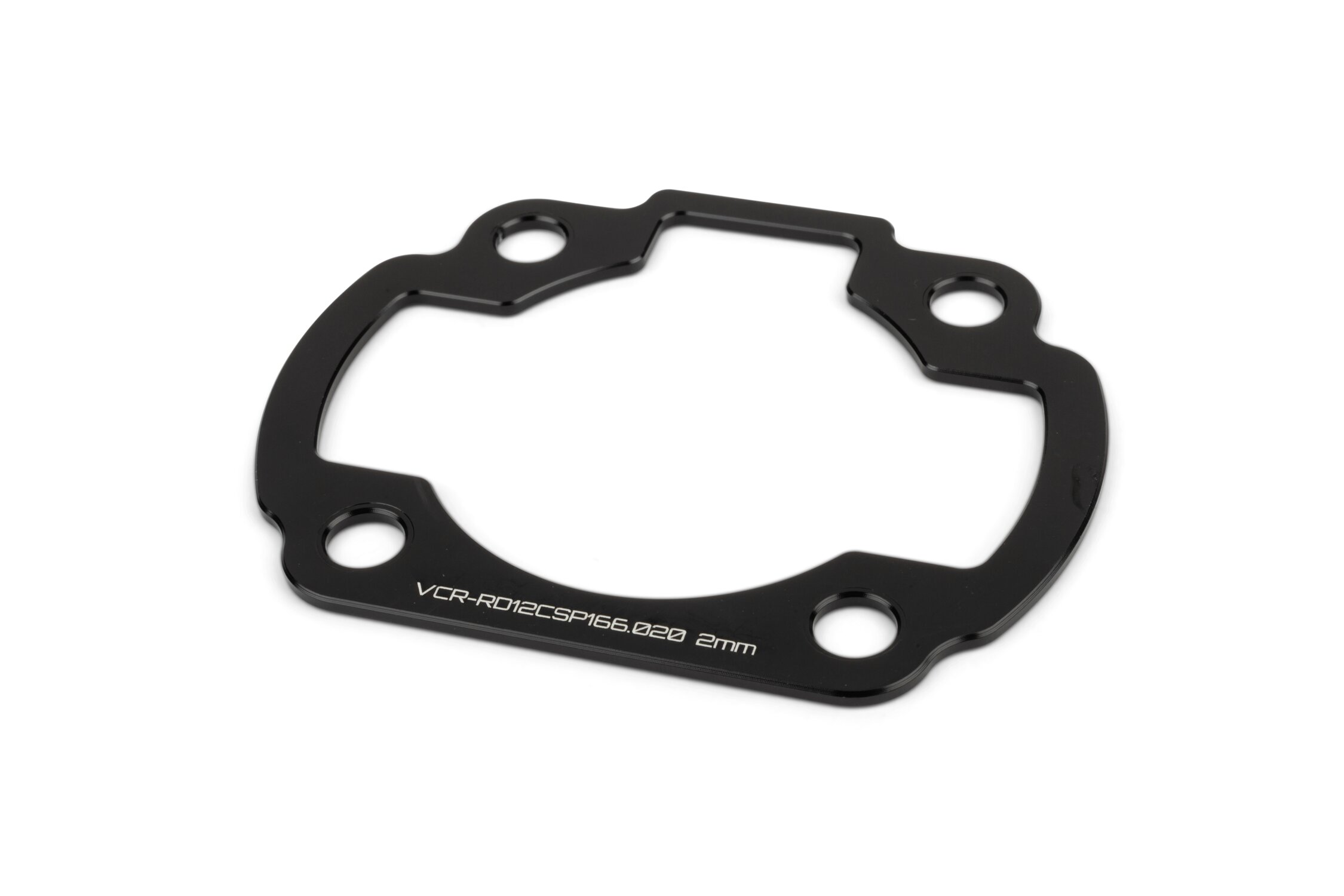 Image of Zylinderfußspacer 2mm Voca Yamaha Aerox Schwarz
