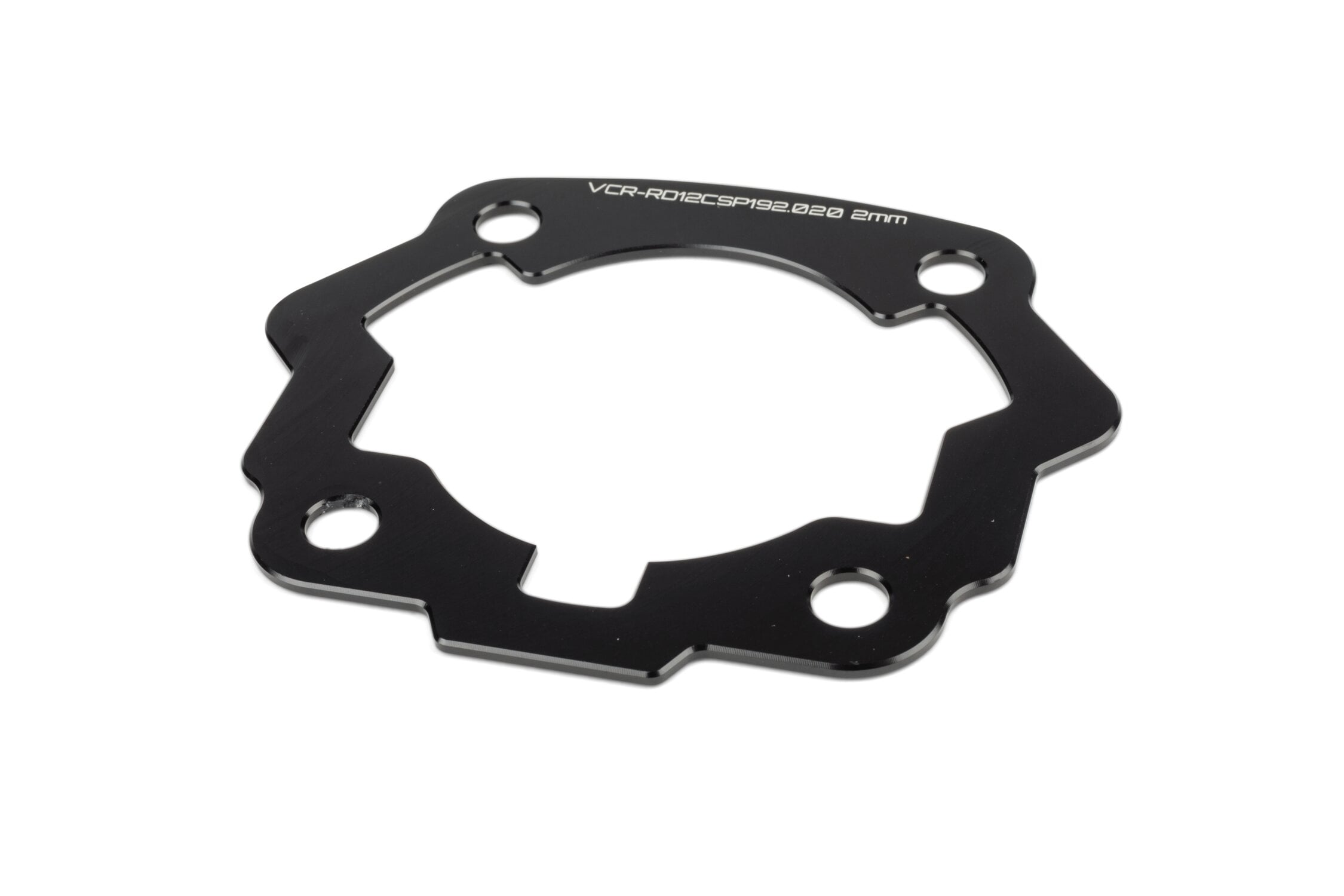 Image of Zylinderfußspacer 2mm Voca Derbi Euro 2 Schwarz