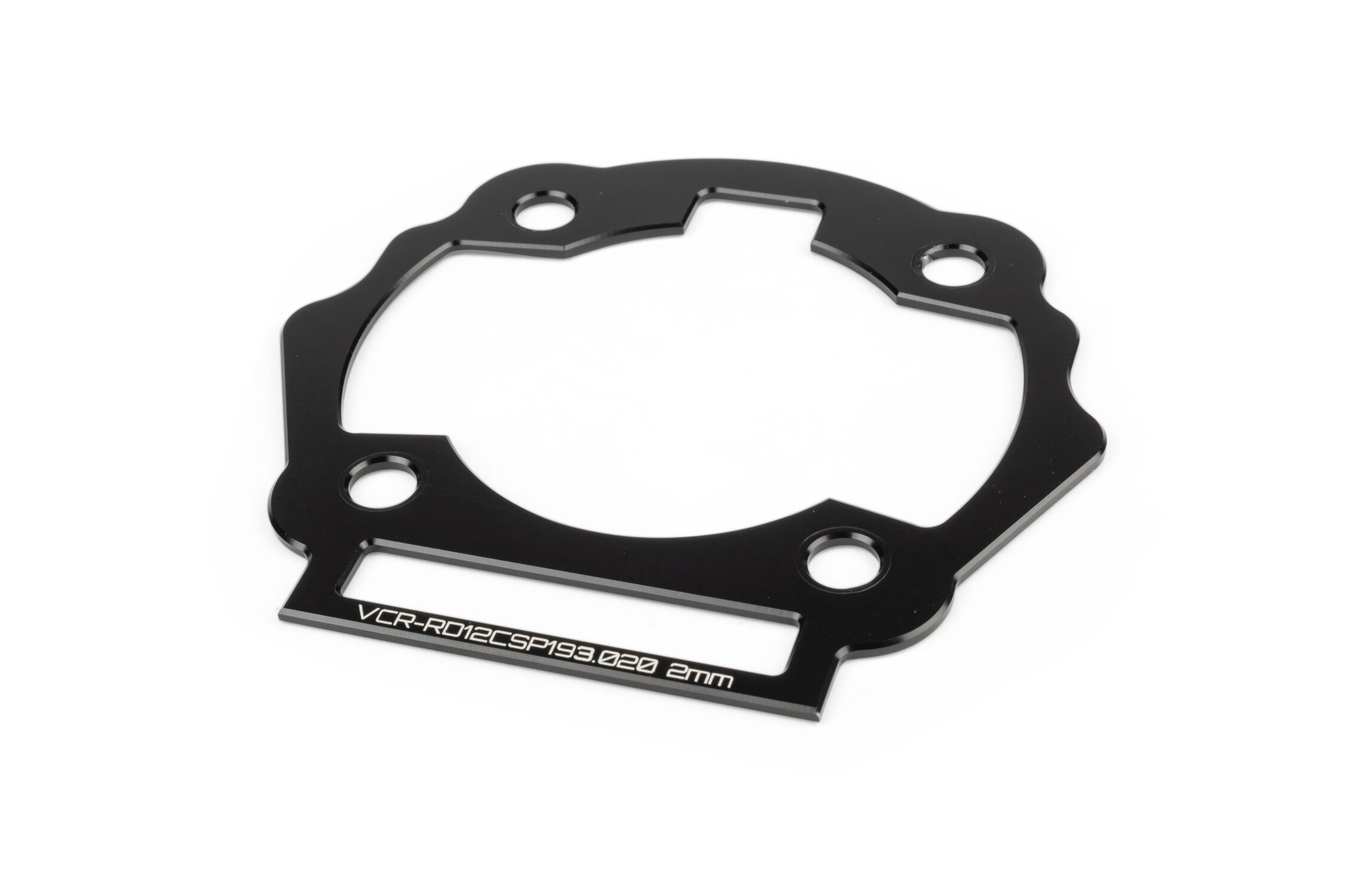 Image of Zylinderfußspacer 2mm Voca Derbi Euro 3/4 Schwarz