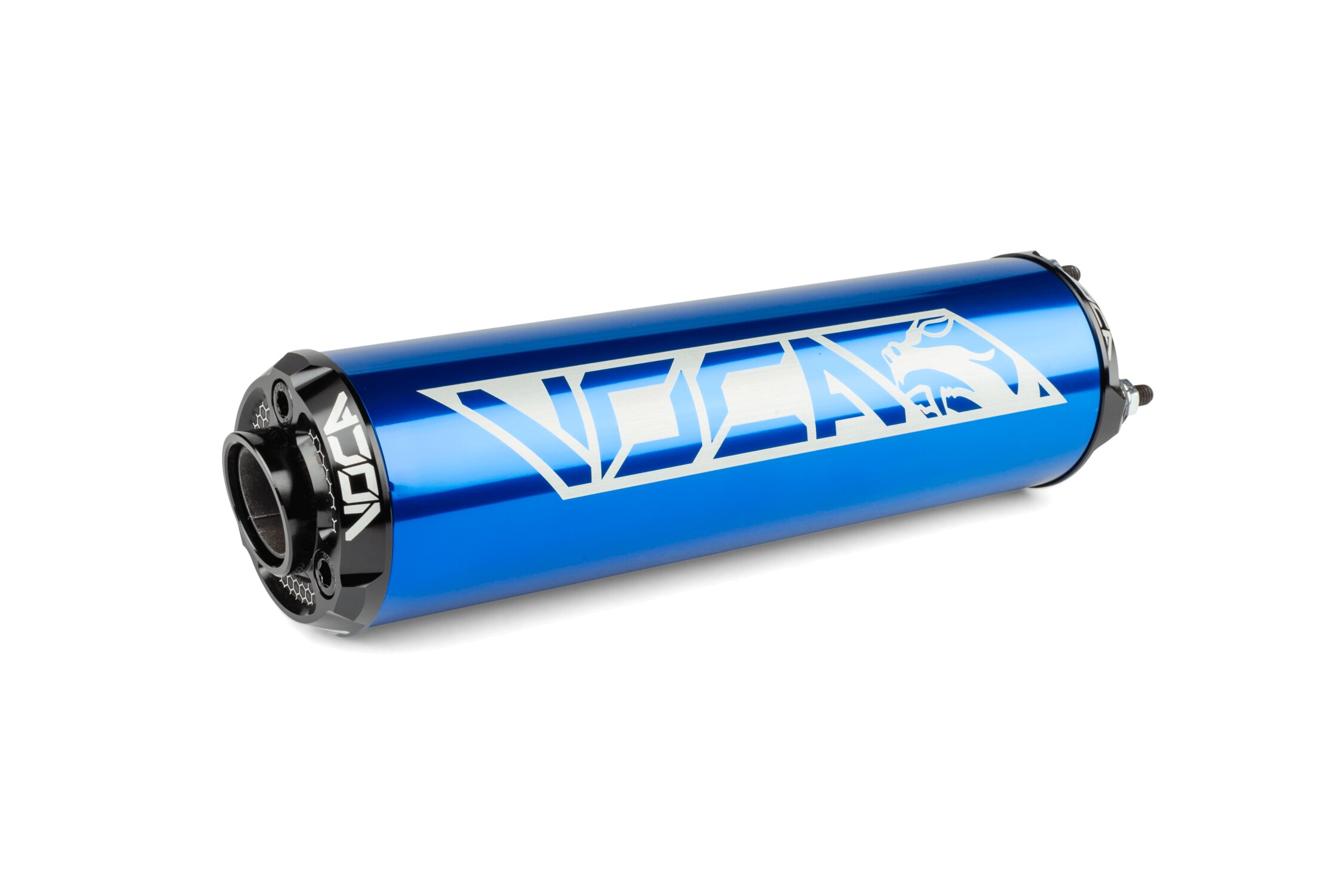 Image of Endschalldämpfer Voca Alu CNC blau / schwarz