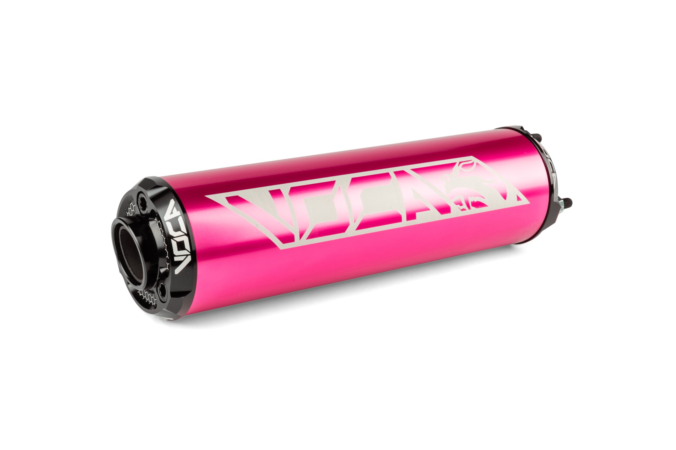 Image of Endschalldämpfer Voca Alu CNC pink / schwarz