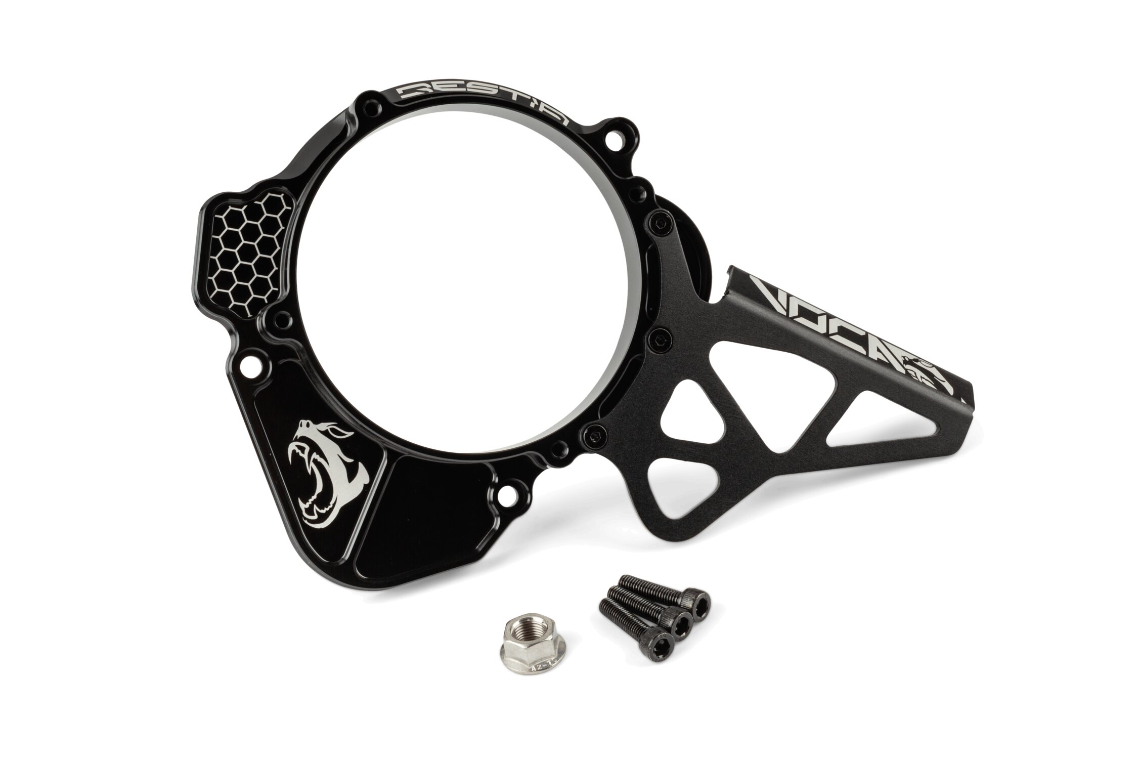 Image of Zündungsdeckel Unterbau Voca CNC Derbi Schwarz