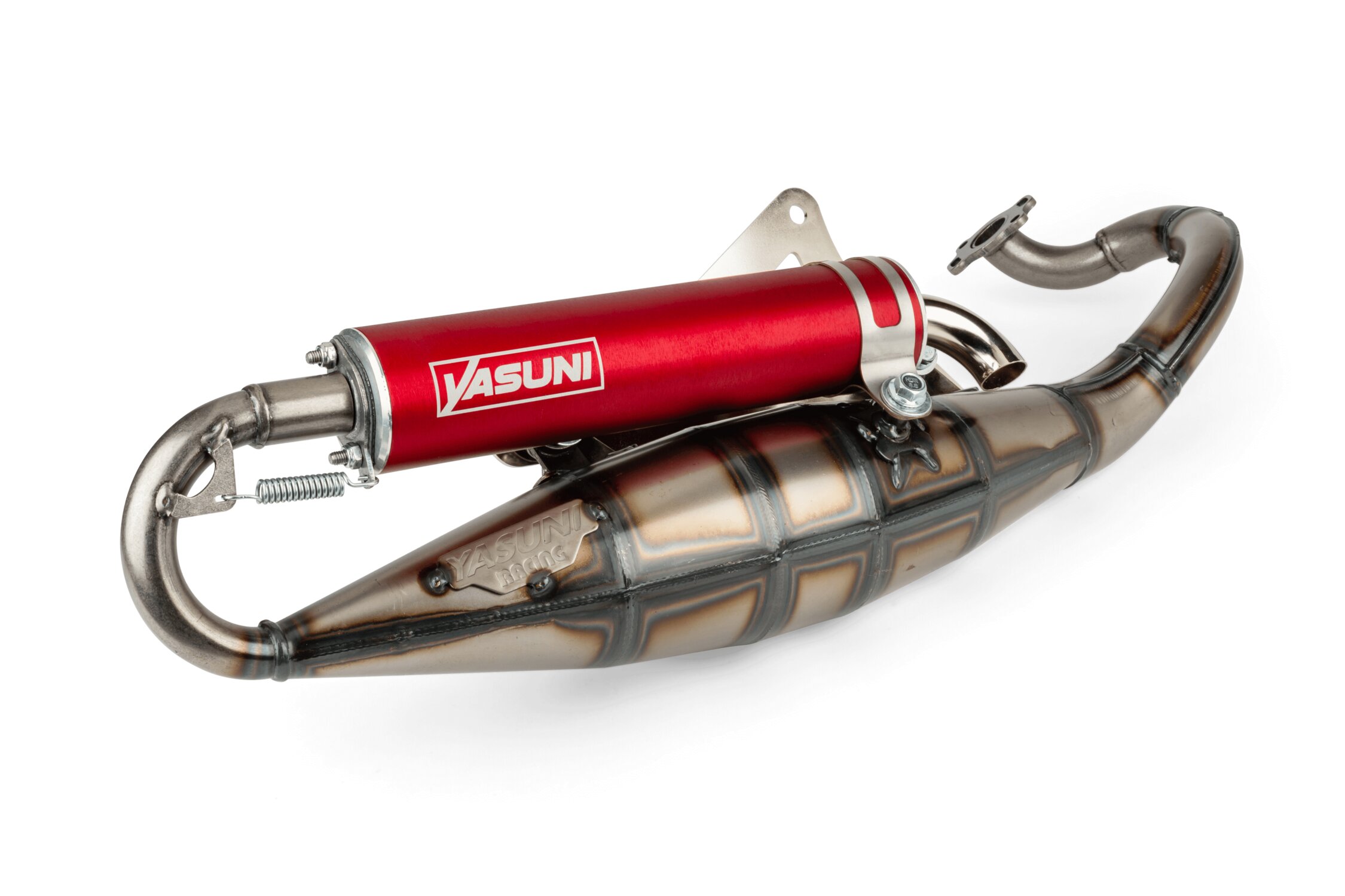 Image of Auspuff Yasuni R Derbi Atlantis / Peugeot liegend AC rot