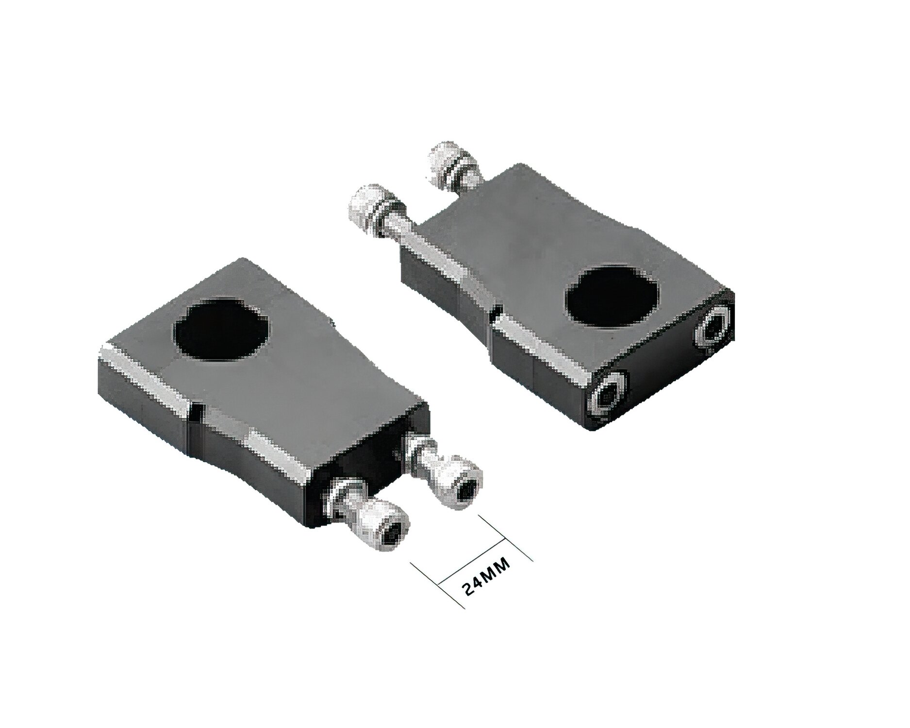 Image of Lenkerklemmen einstellbar d.28,6mm - 55mm schwarz