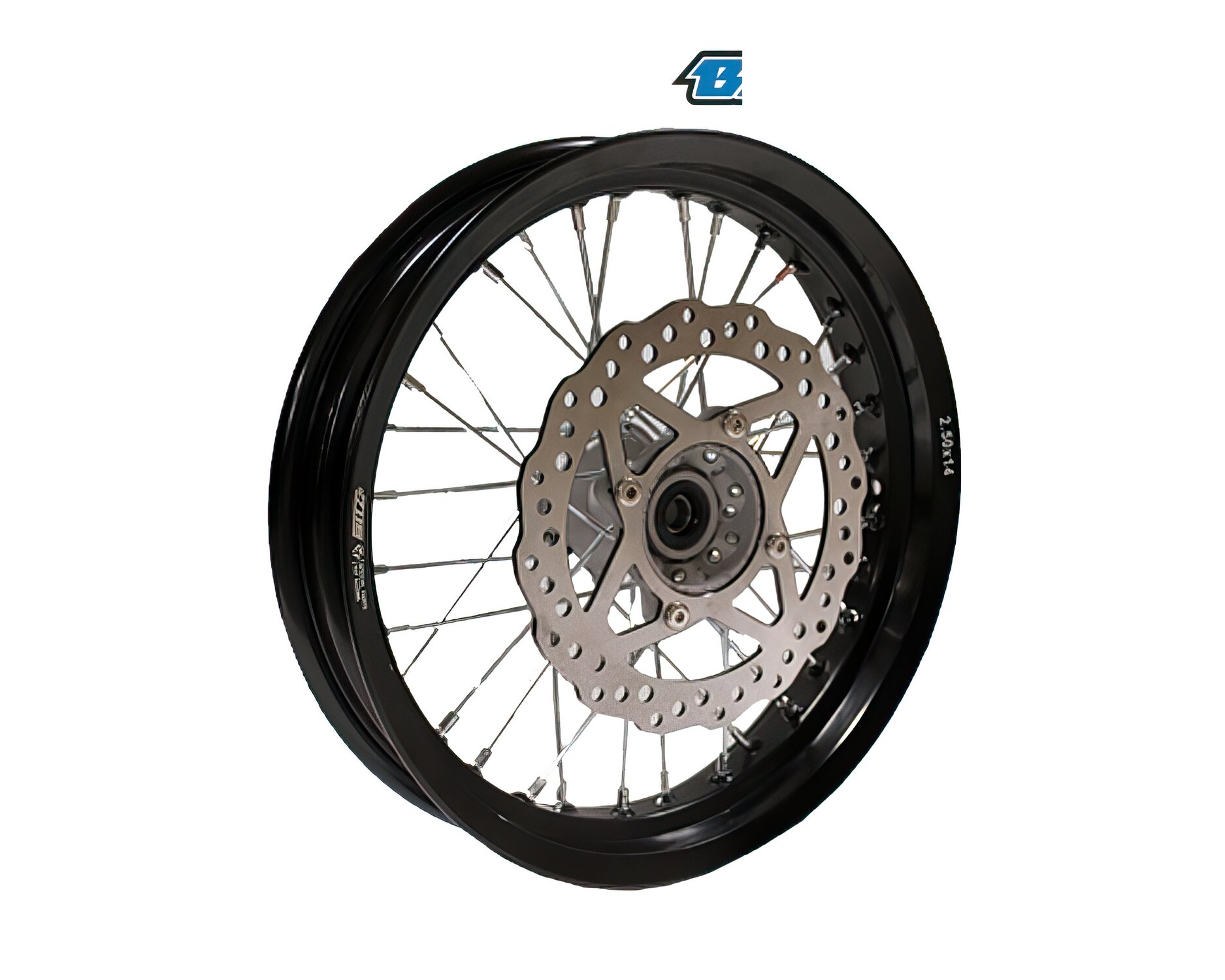 Image of Vorderrad Alu 2.50x14" m. Bremsscheibe Pit Bike YCF Bigy SM