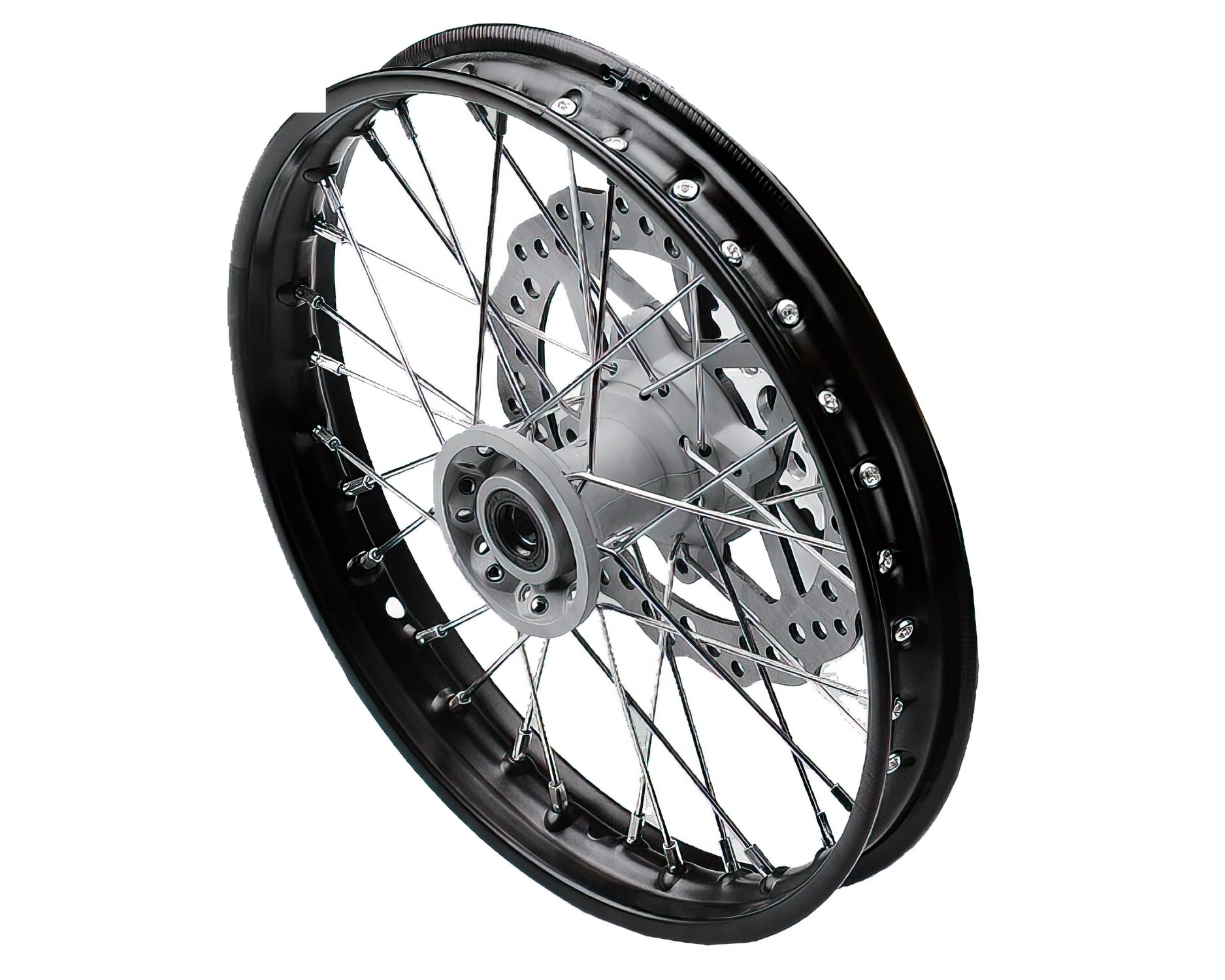 Image of Felge vorn Alu 1.6x17" Gussnabe m. Bremsscheibe Pitbike YCF Bigy