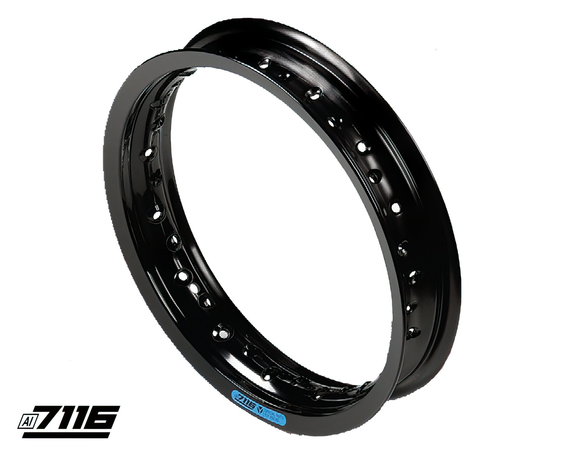 Image of Felge vorn / hinten Alu 7116 12x1,85 schwarz Pitbike