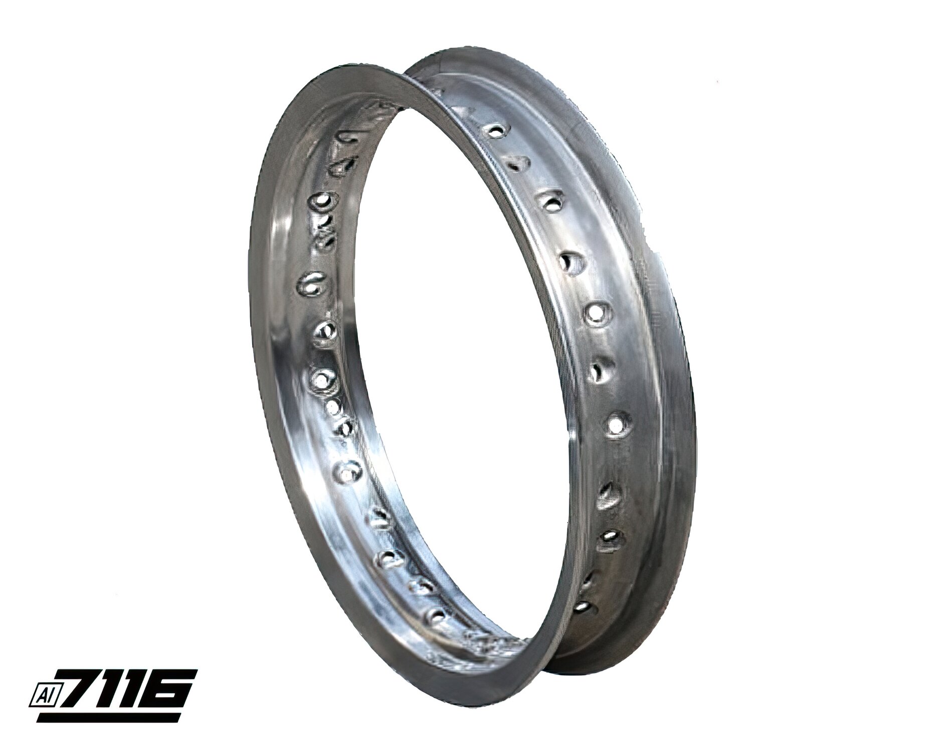 Image of Felge hinten Alu 7116 12x1,85 silber Pit Bike / Dirt Bike