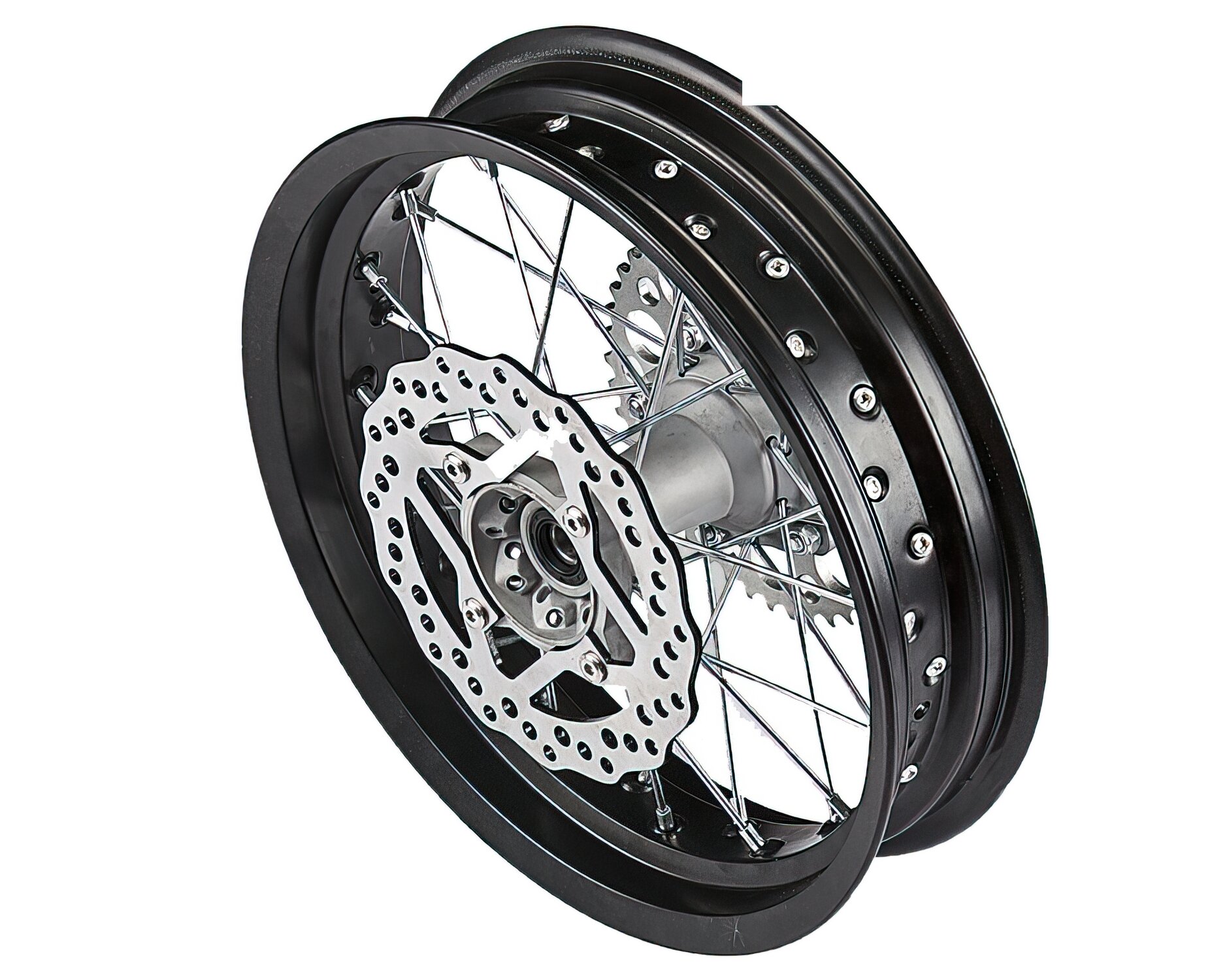 Image of Hinterrad Alu 3.0x14" SM 3.0 m. Bremsscheibe + Kettenrad YCF Pitbike