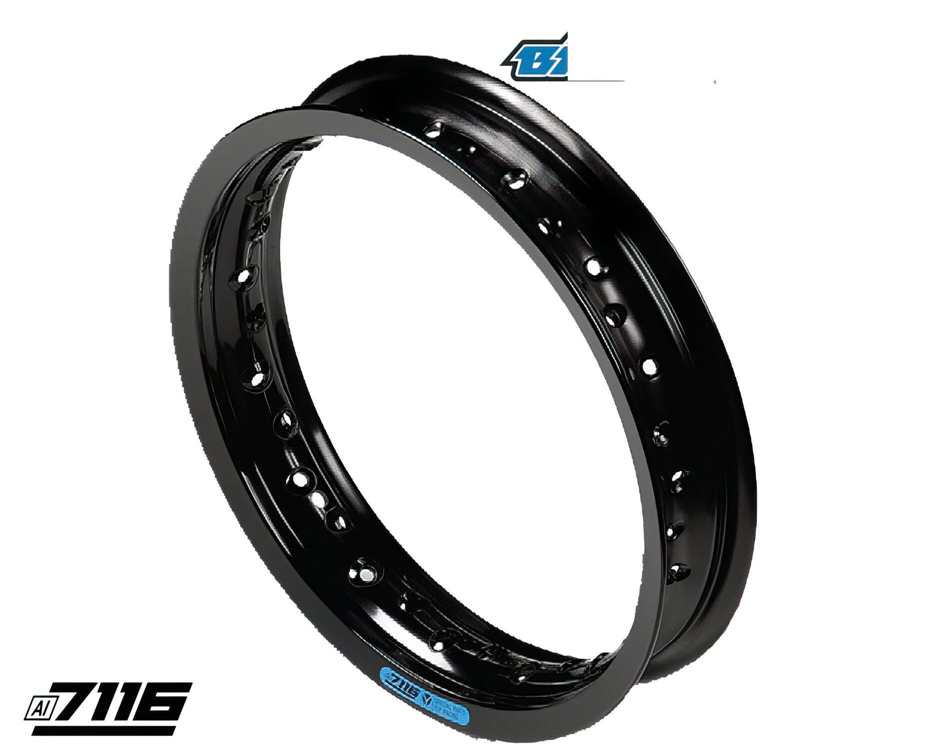 Image of Felge Alu 14x1,85 schwarz Pit Bike / Dirt Bike