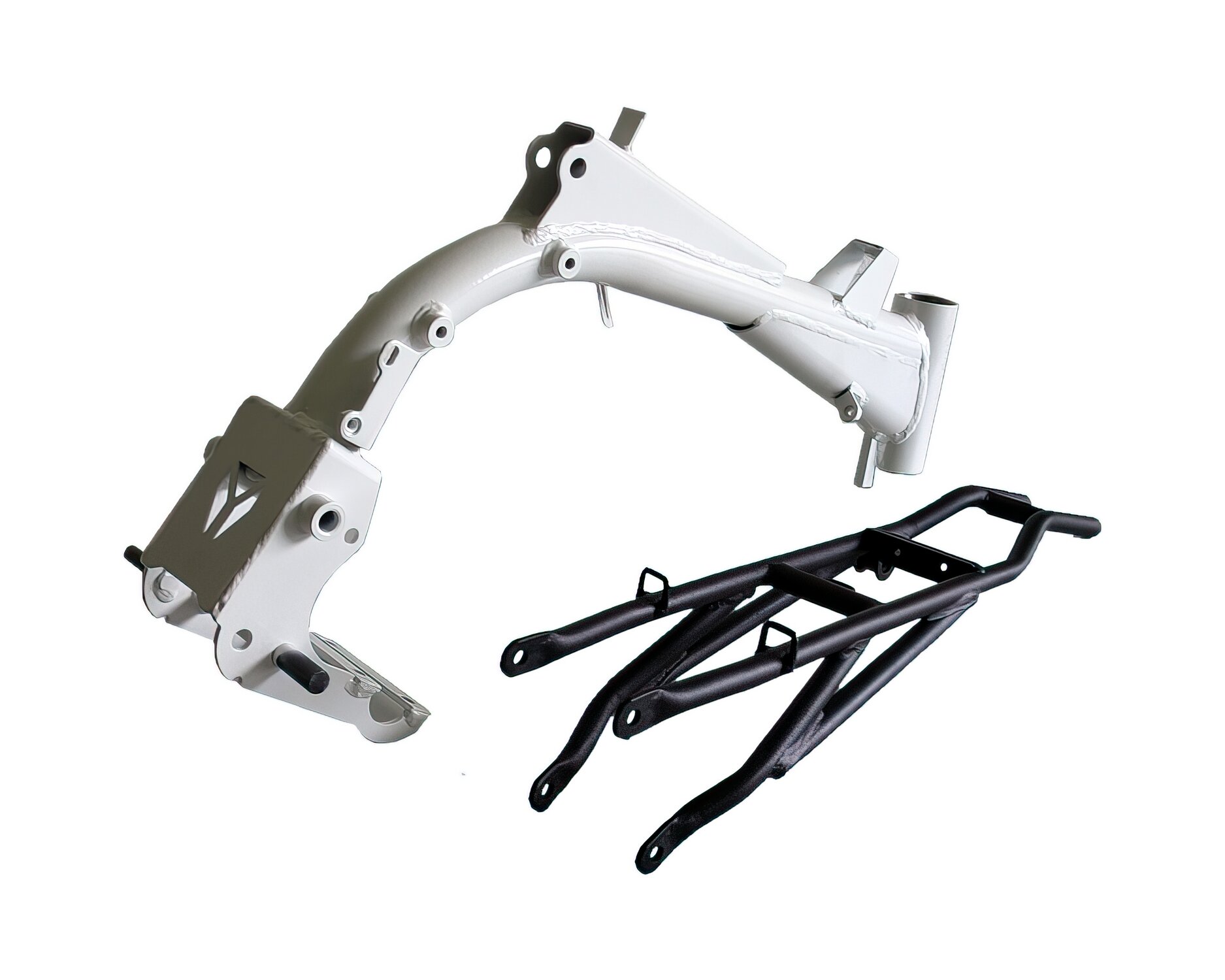 Image of Rahmen weiß Schwinge cantilever Pitbike YCF Lite