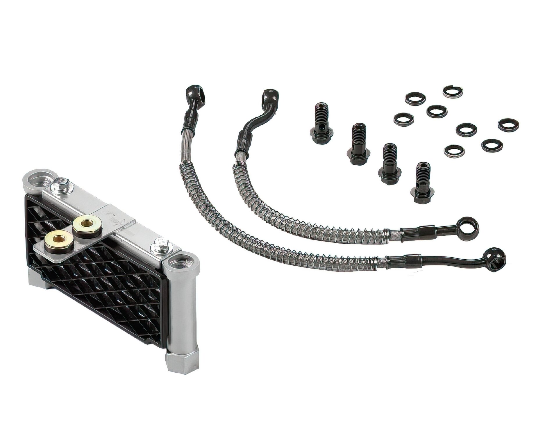 Image of Ölkühler m. langen Schläuchen Banjo M10/8 YCF Pitbike KLX