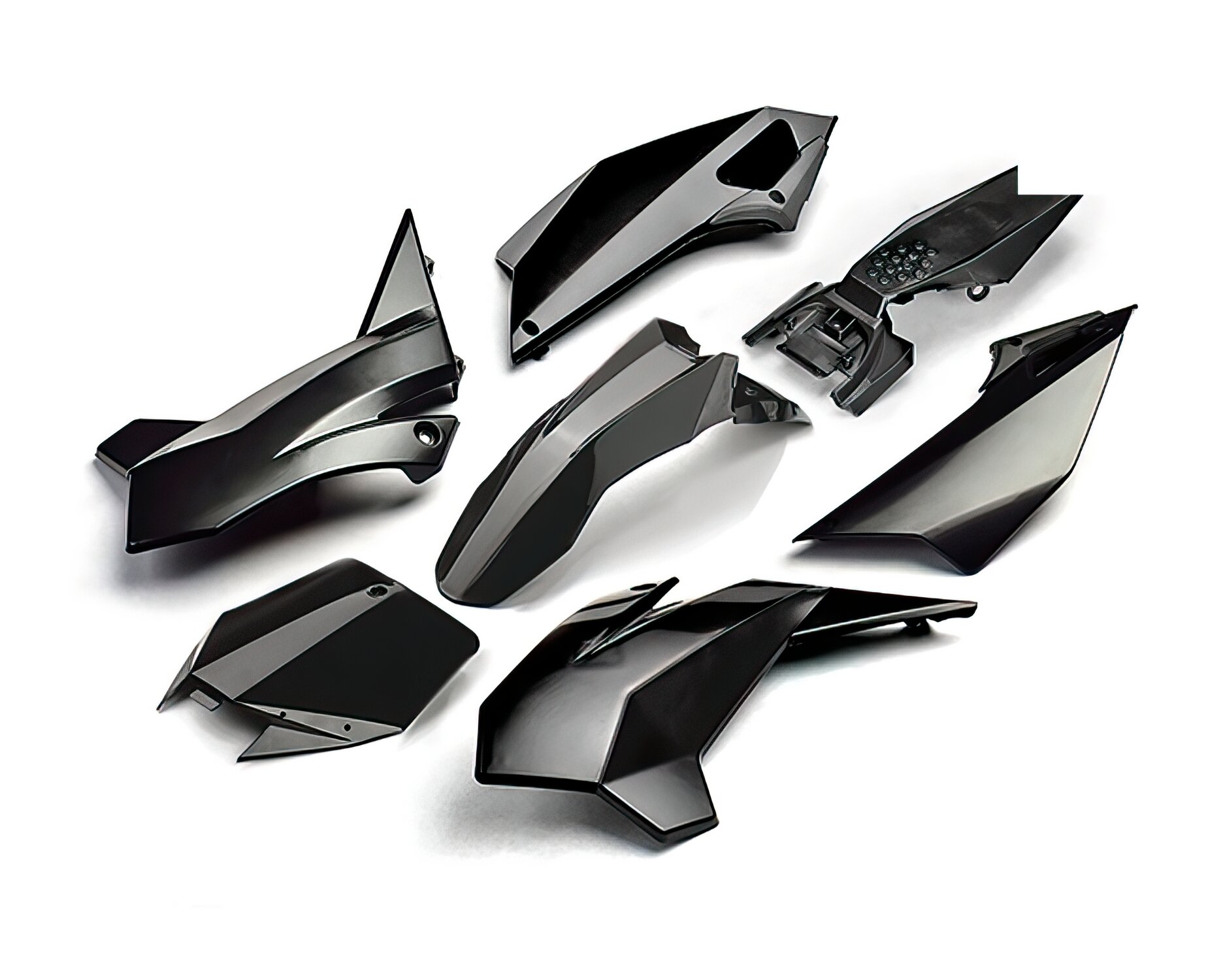 Image of Plastik Kit schwarz Pitbike YCF Pilot ab 2018 / Factory SP ab 2017