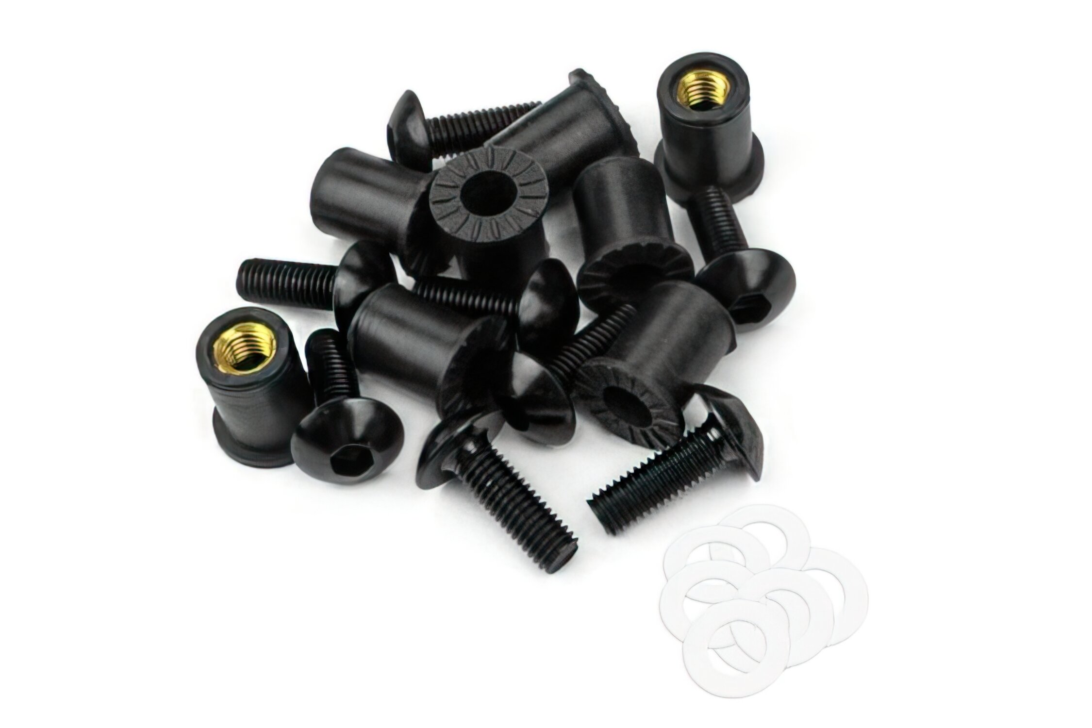Image of Schraubenkit Windschutzscheibe schwarz M5x16mm 8 Stck.