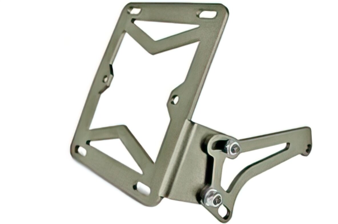 Image of Kennzeichenhalter Piaggio / Peugeot matt grau