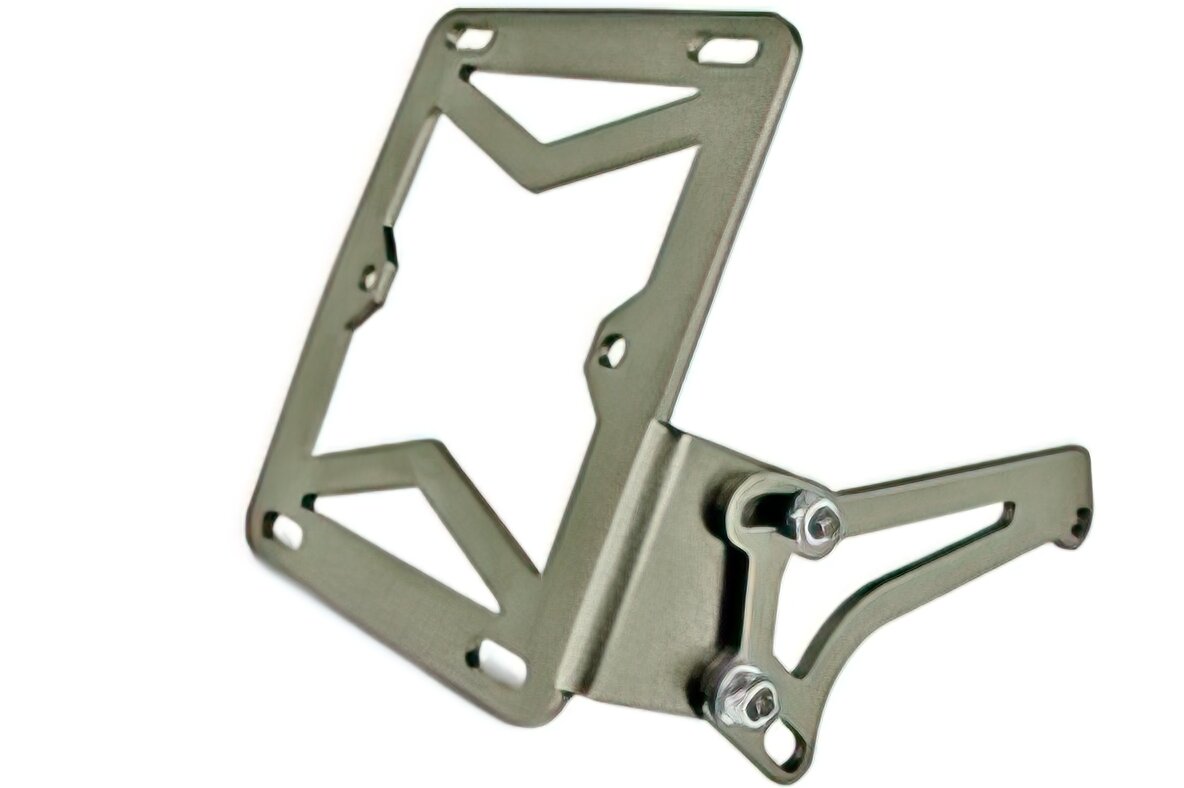 Image of Kennzeichenhalter Minarelli Grau metallic