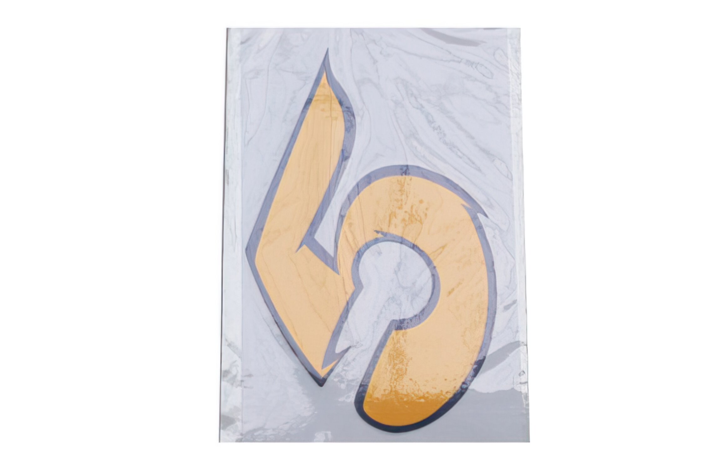 Image of Aufkleber Nummer 5 gelb (h. 9cm)