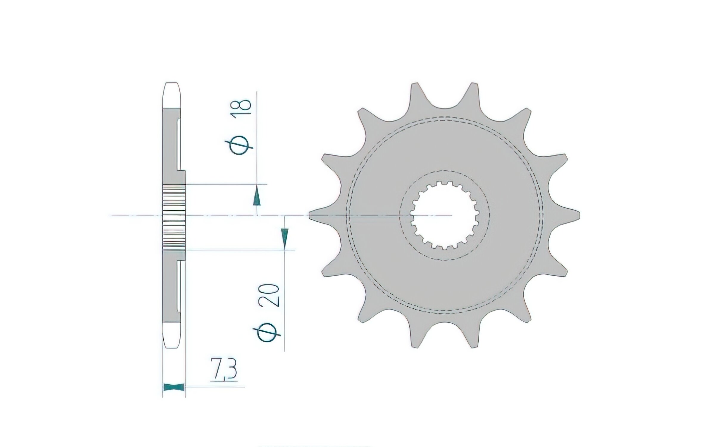 Image of Ritzel Afam 13 Zähne CR 125