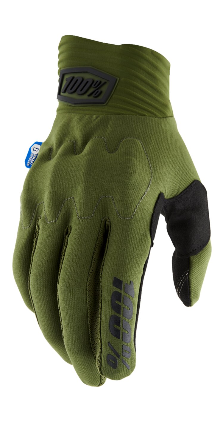 Image of Motocross Handschuhe 100% Cognito Shock army green XL