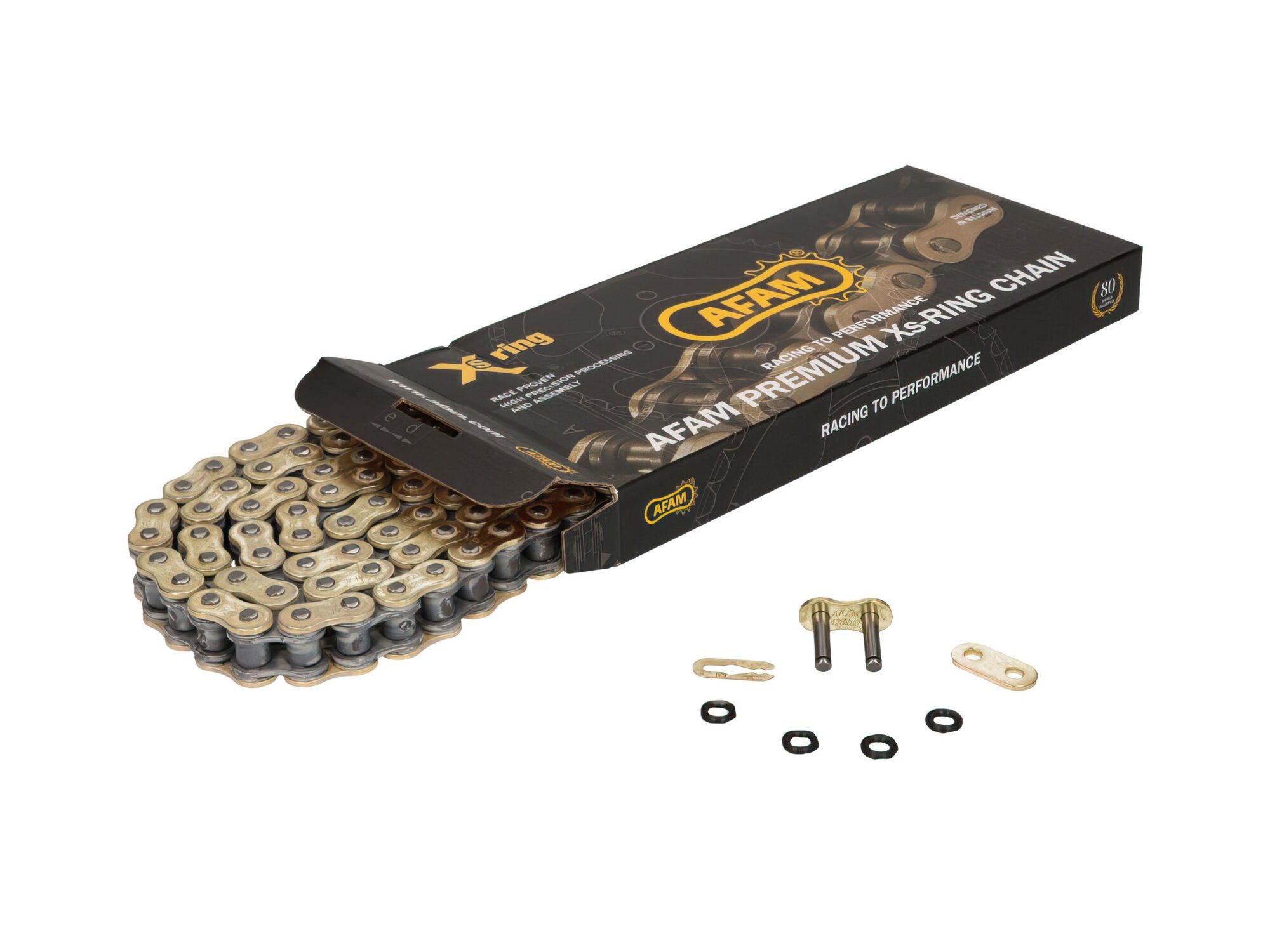 Image of Kette AFAM XS-Ring verstärkt gold 428 XMR-G 124 Glieder