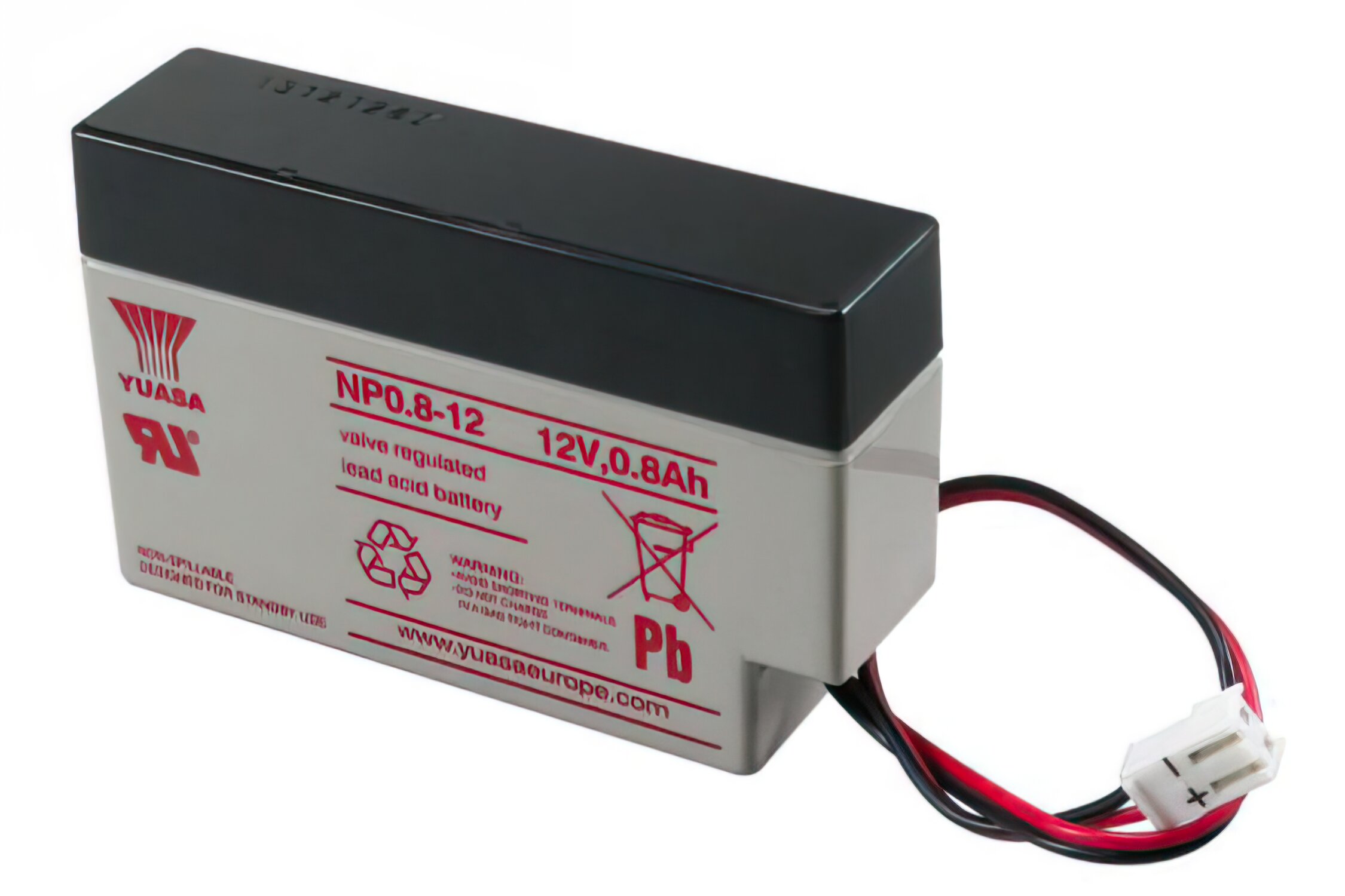 Image of Batterie Drag Race MK2 12V 08Ah 96x25x61,5mm Gewicht 320g