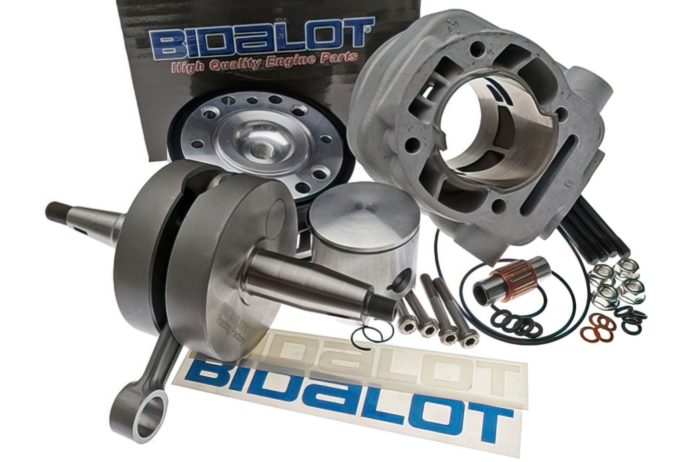 Image of Kit Zylinder + Kurbelwelle Bidalot RF WR 96cc Derbi Euro3