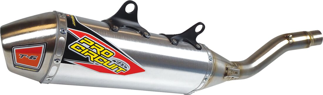 Image of Schalldämpfer KTM SX-F 450 / Husqvarna FC 450 Pro Circuit T-6 Pro Edelstahl / Alu 2023