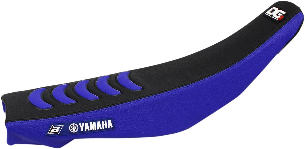 Image of Sitzbezug Blackbird Double Grip 3 blau/schwarz YZF 450 2010-2013