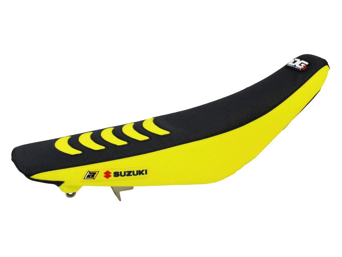 Image of Sitzbezug Blackbird Double Grip 3 gelb/schwarz RM 125 / 250 2001-2008