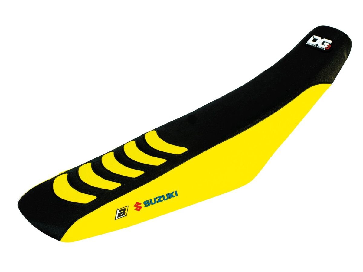 Image of Sitzbezug Blackbird Double Grip 3 gelb/schwarz RM-Z 450 2005-2007