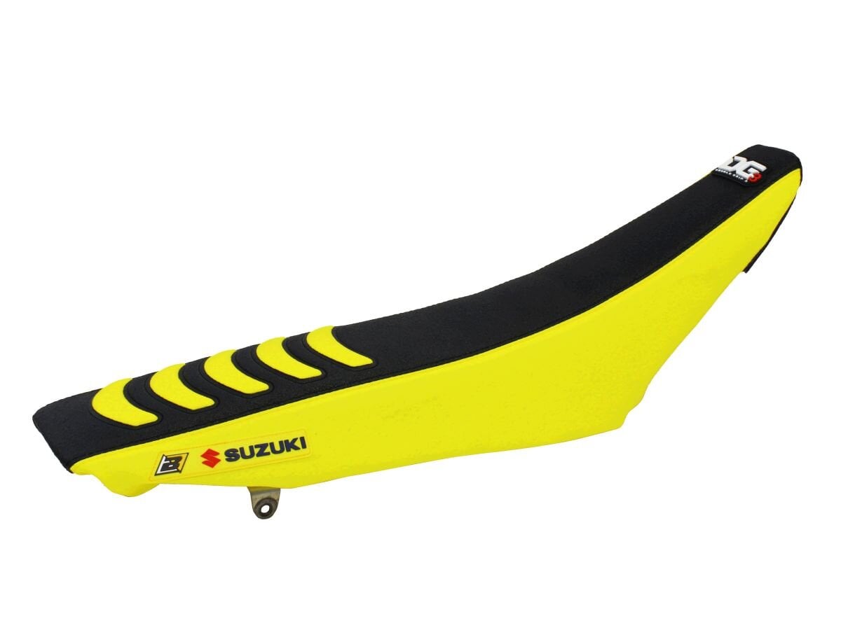 Image of Sitzbezug Blackbird Double Grip 3 gelb/schwarz RM-Z 450 2008-2017
