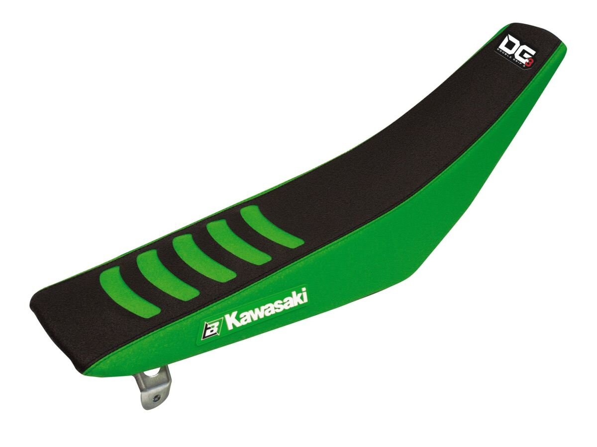 Image of Sitzbezug Blackbird Double Grip 3 grün/schwarz KXF 250 / 450 2009-2012