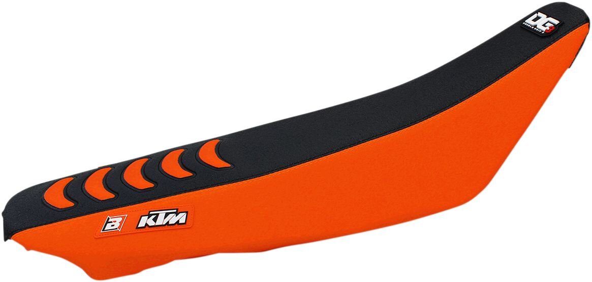 Image of Sitzbezug Blackbird Double Grip 3 orange/schwarz SX / EXC 2007-2011