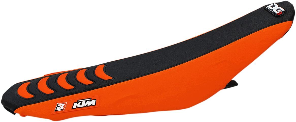 Image of Sitzbezug Blackbird Double Grip 3 orange/schwarz SX / EXC 2011-2016