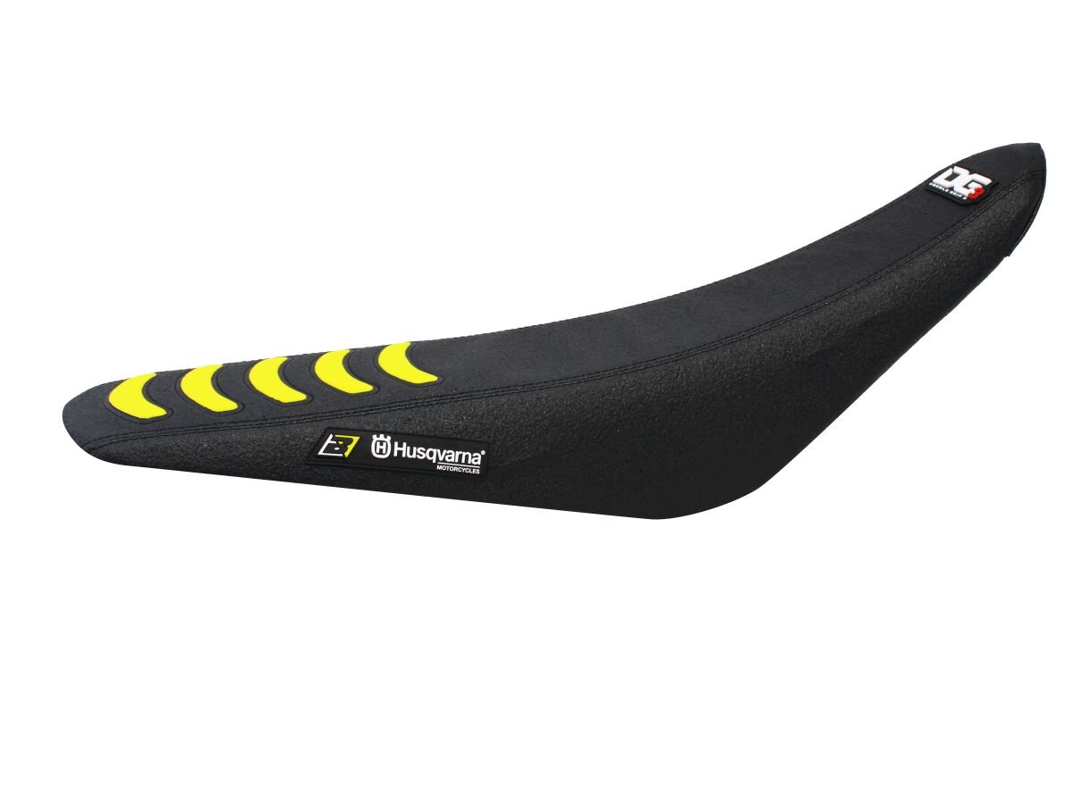 Image of Sitzbezug Blackbird Double Grip 3 schwarz/gelb Husqvarna 2014-2016