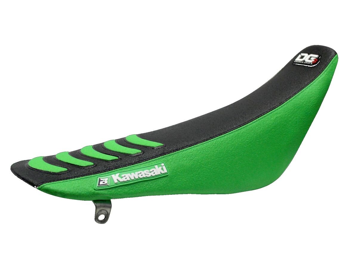 Image of Sitzbezug Blackbird Double Grip 3 grün/schwarz KX 125 / 250 2003-2008