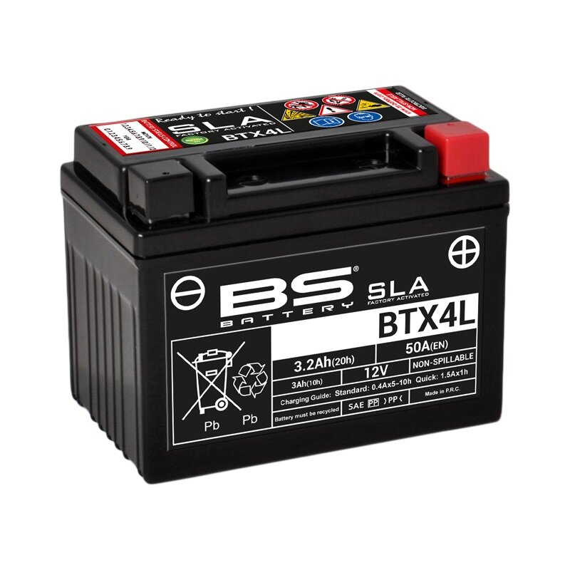 Image of Batterie SLA BS Battery BTX4L 12V - 3Ah