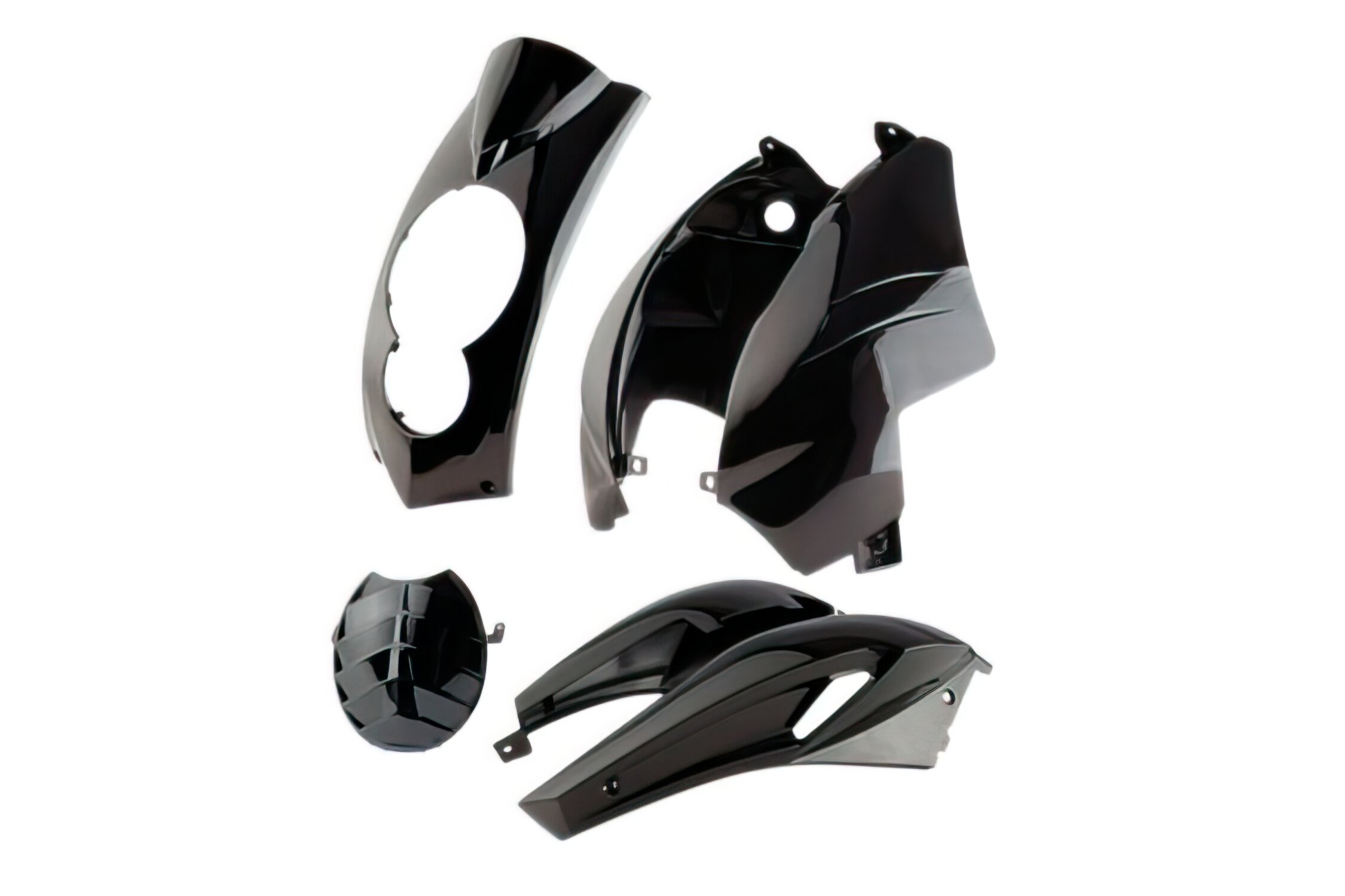 Image of Verkleidungskit 5 Teile schwarz Peugeot Ludix (eckiger Tacho)