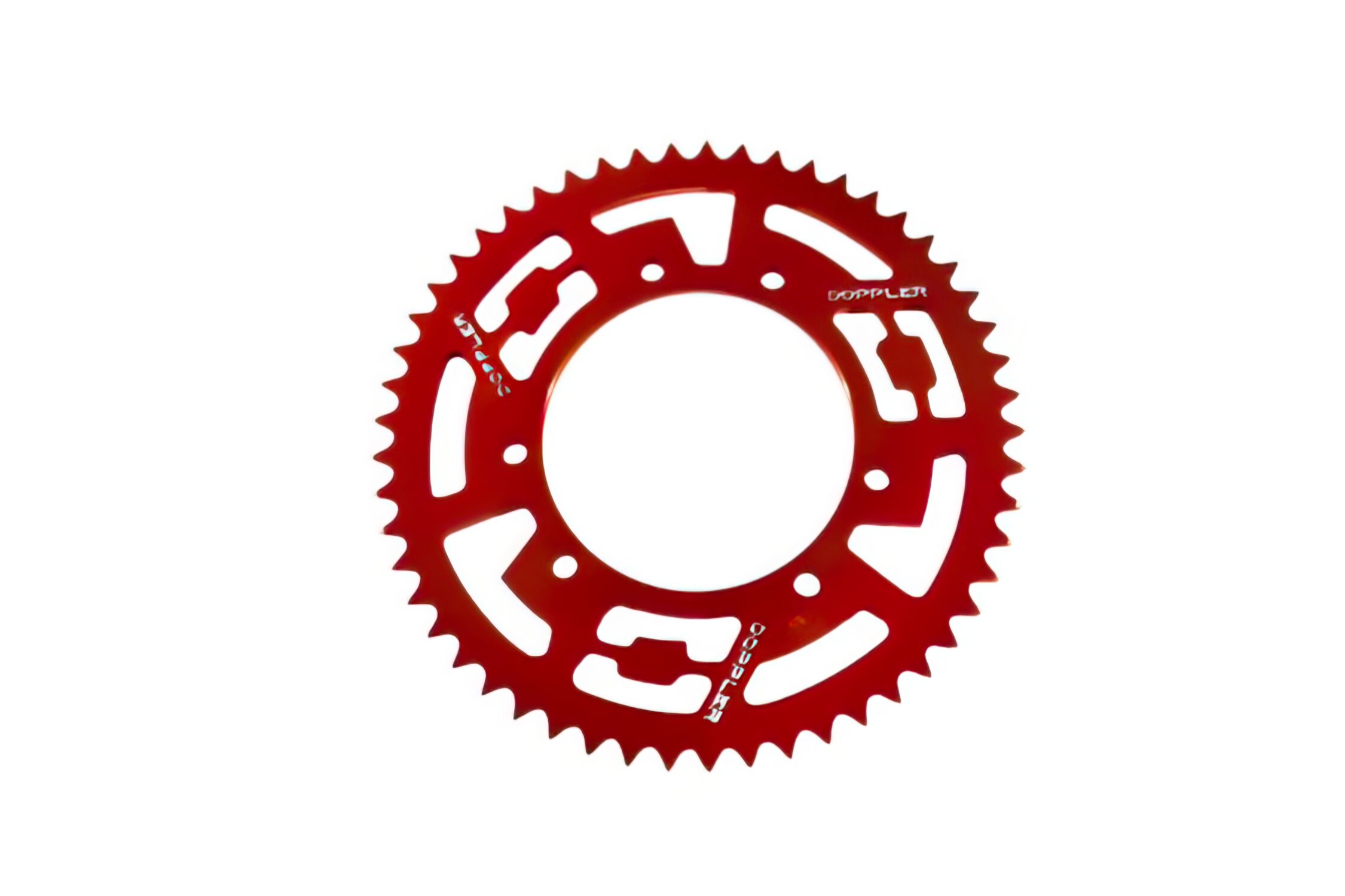Image of Kettenrad 53 Zähne - 420 Doppler Alu CNC rot Rieju MRT