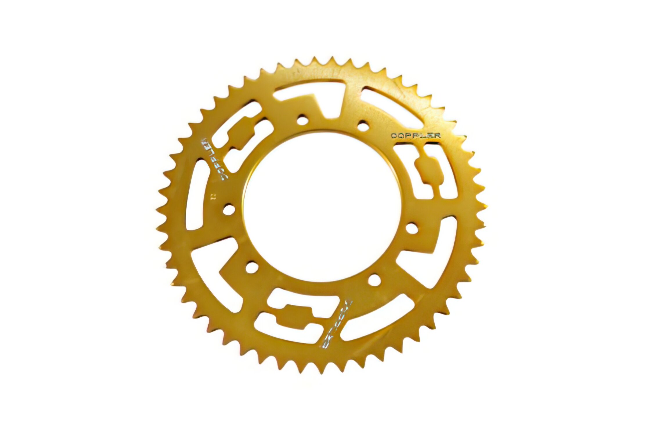 Image of Kettenrad 53 Zähne - 420 Doppler Alu CNC gold Rieju MRT