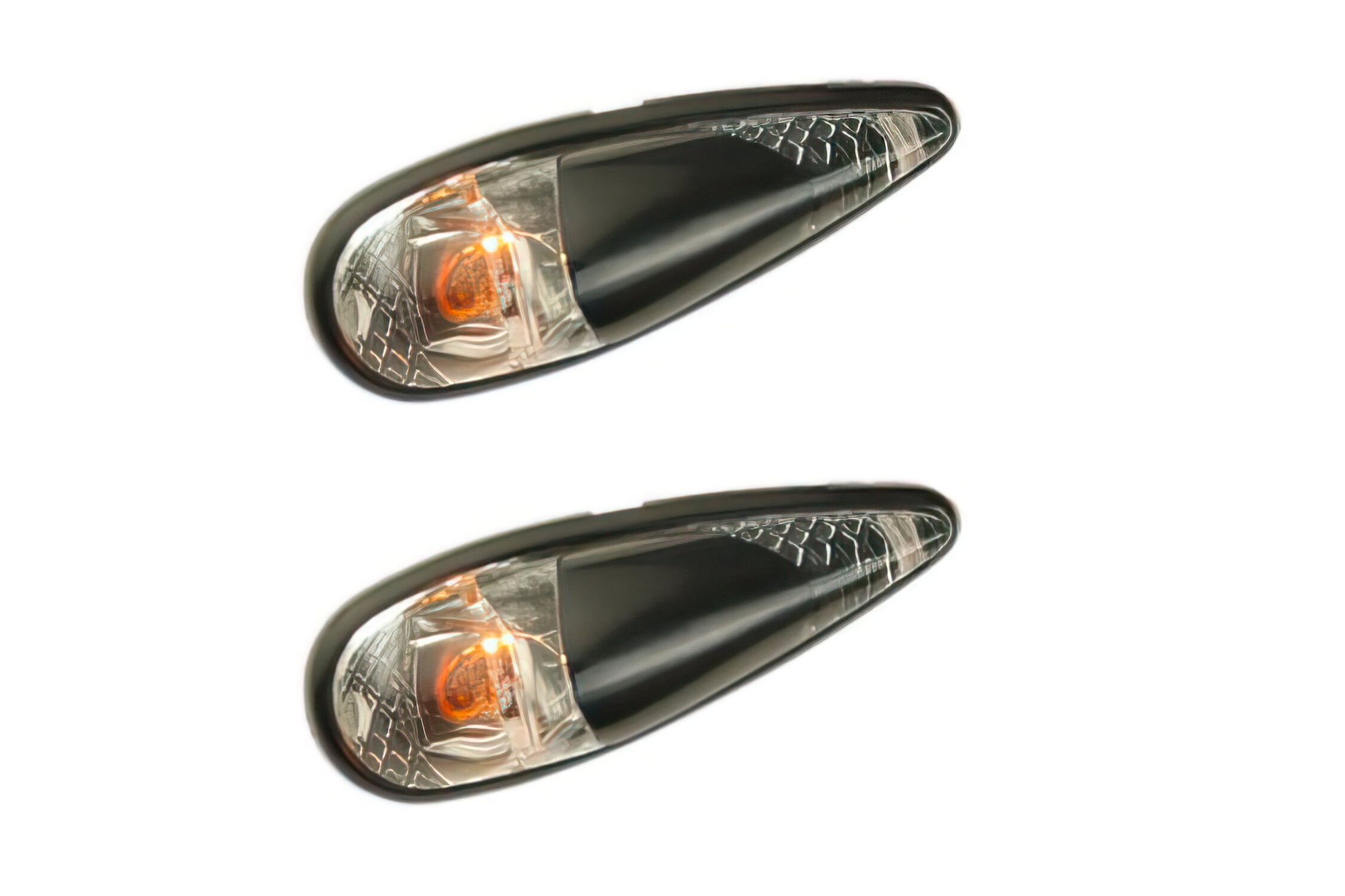Image of Zierleuchte Wassertropfen Micro Clips orange / schwarz