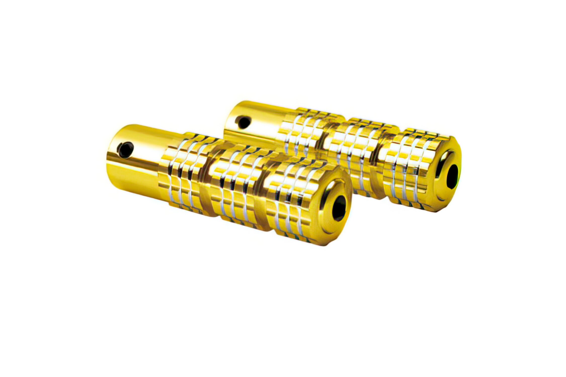 Image of Fußrasten Pilot geriffelt gold