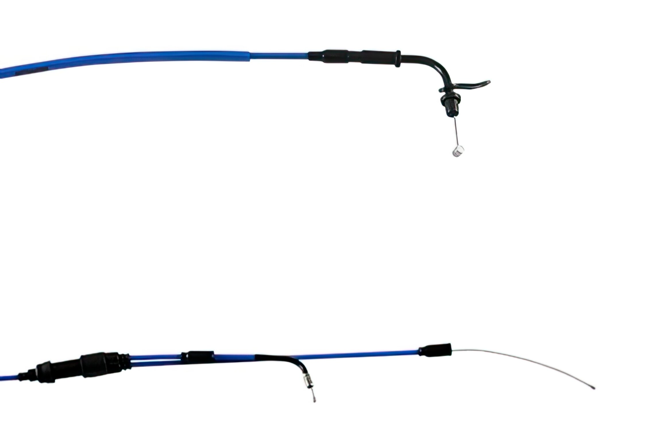 Image of Gaszug Doppler Teflon® blau Rieju MRT / RS3 / MRX 50