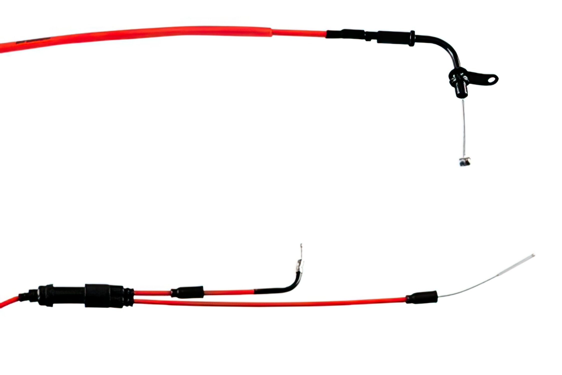 Image of Gaszug Doppler Teflon® rot Rieju MRT / RS3 / MRX 50