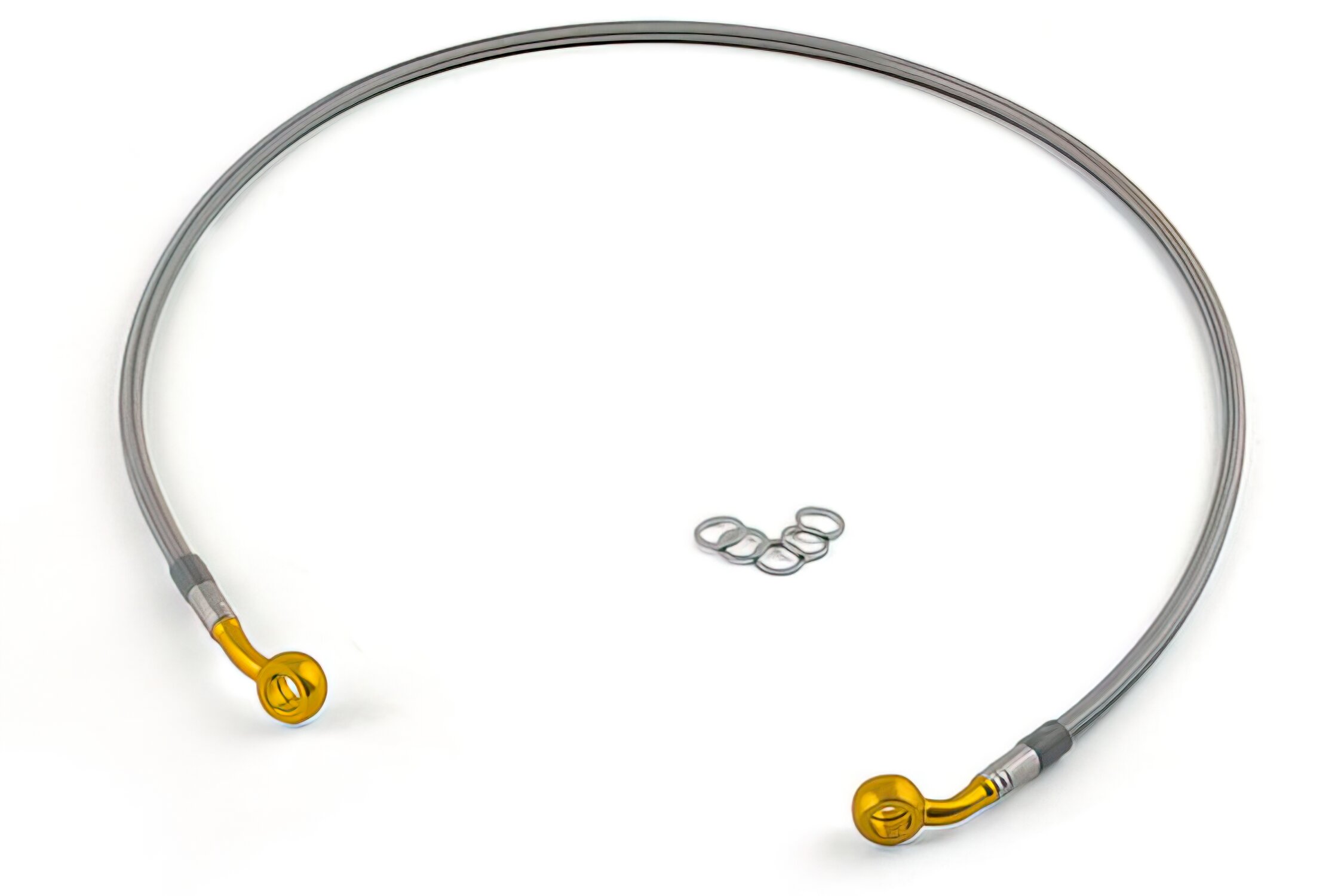 Image of Bremsleitung vorn Edelstahl / Banjo Gold Motacc Yamaha Aerox