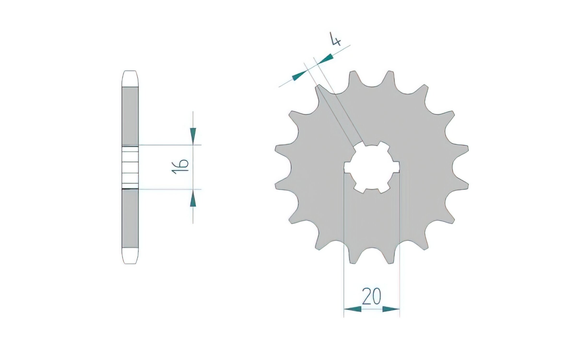 Image of Ritzel Afam 428 / 12 Zähne RM 80 / 85